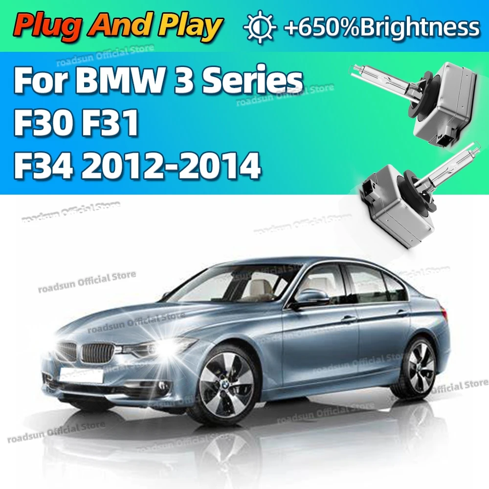 

2 шт. D1S 35W 6000K ксеноновые лампы HID фонари автомобильные фары для BMW 3 серии F30 F31 F34 2012 2013 2014 Plug and Play