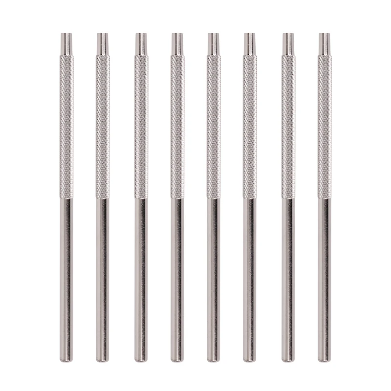 5Pcs Dental Mouth Mirror Handle Stainless Steel Mirror Reflector Applying Handle ﻿Detachable Universal Handle Dentist Lab Tools