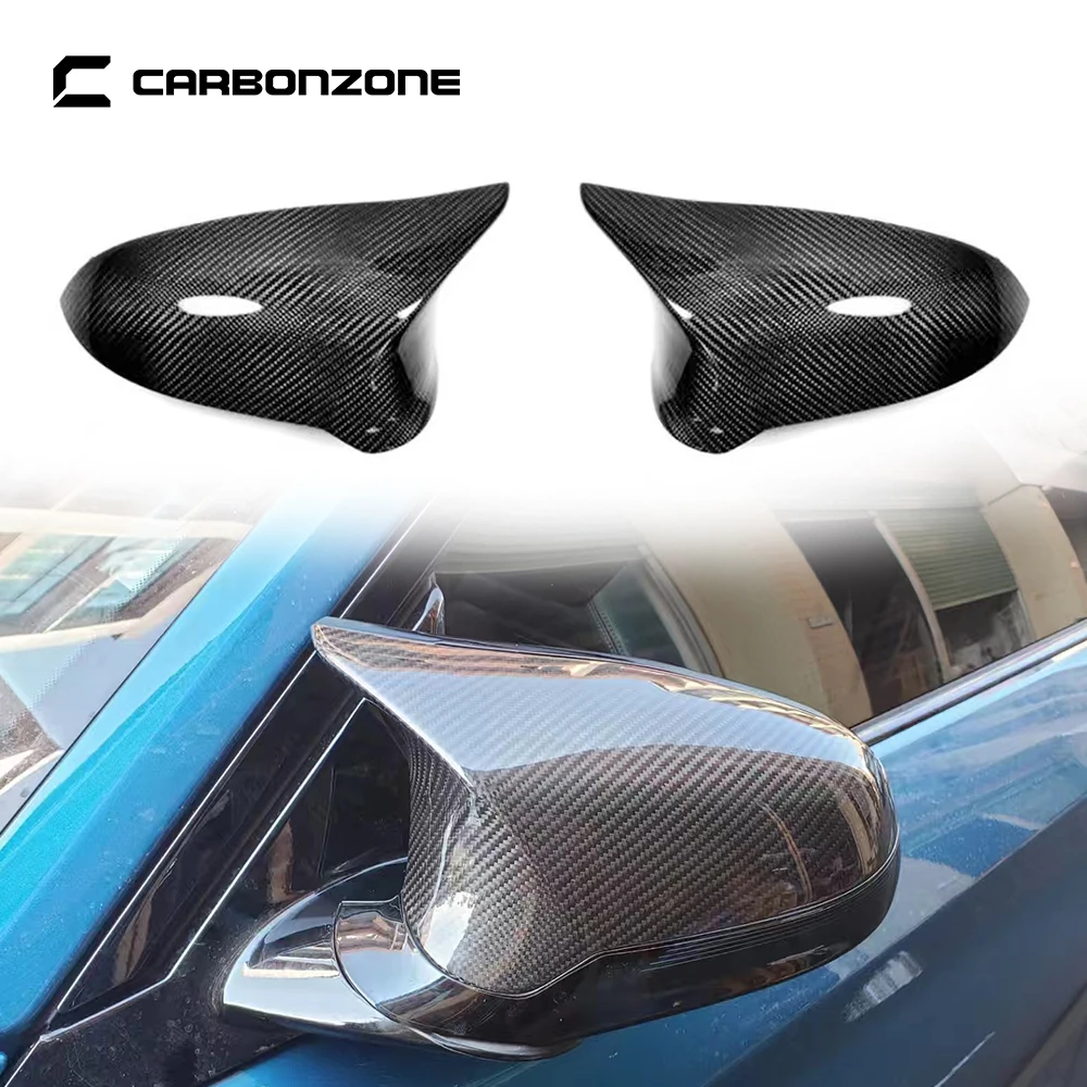 2014- Dry Carbon Fiber Rearview Mirror Covers 2Pcs/Pair side view mirror shells for BMW M3 M4 F80 F82 Styling Car Exterior Parts