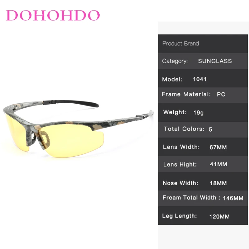 2026 كامو الاستقطاب للرؤية الليلية النظارات الشمسية الرجال خمر الذكور المضادة للوهج الاستقطاب النساء نظارات UV400 Óculos دي سول Masculino #6