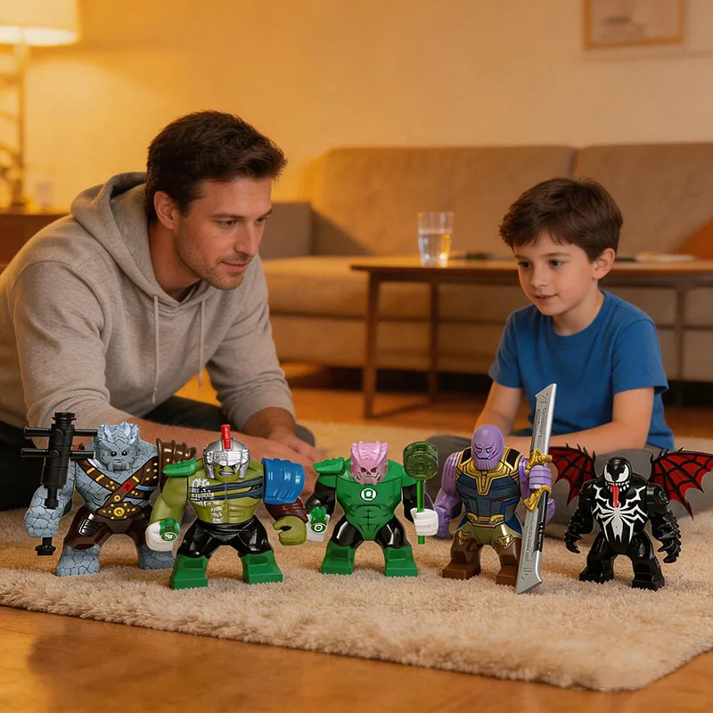 

2026 Style Marvel Thanos Venom Building Bricks – Cool Mecha Action Figure Model Kit, Assembled Puzzle Toy Gift for Children