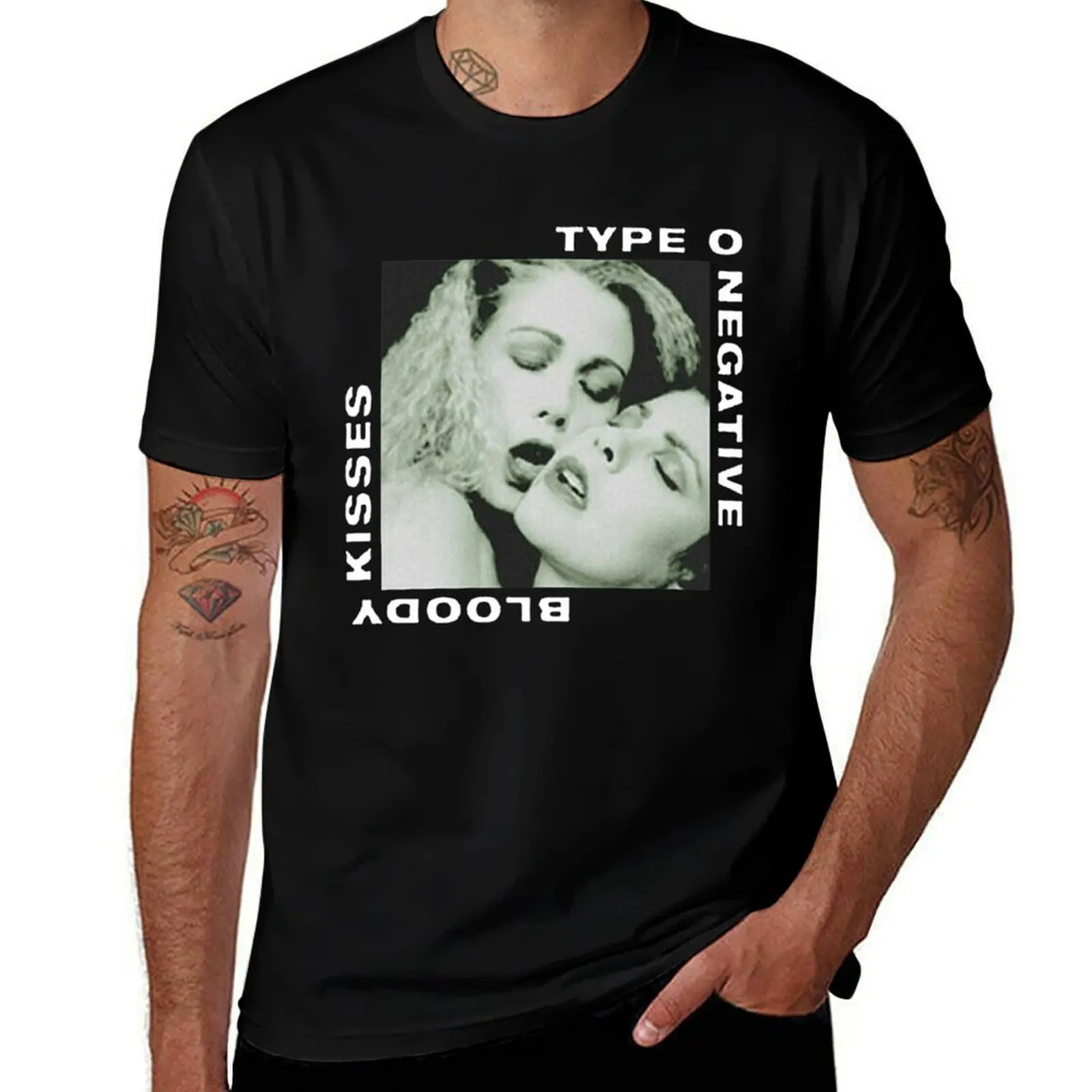 

shirt for cotton fans O band Type heavy cotton shirt blood T-Shirt man art t t T-Shirt idol Negative art man
