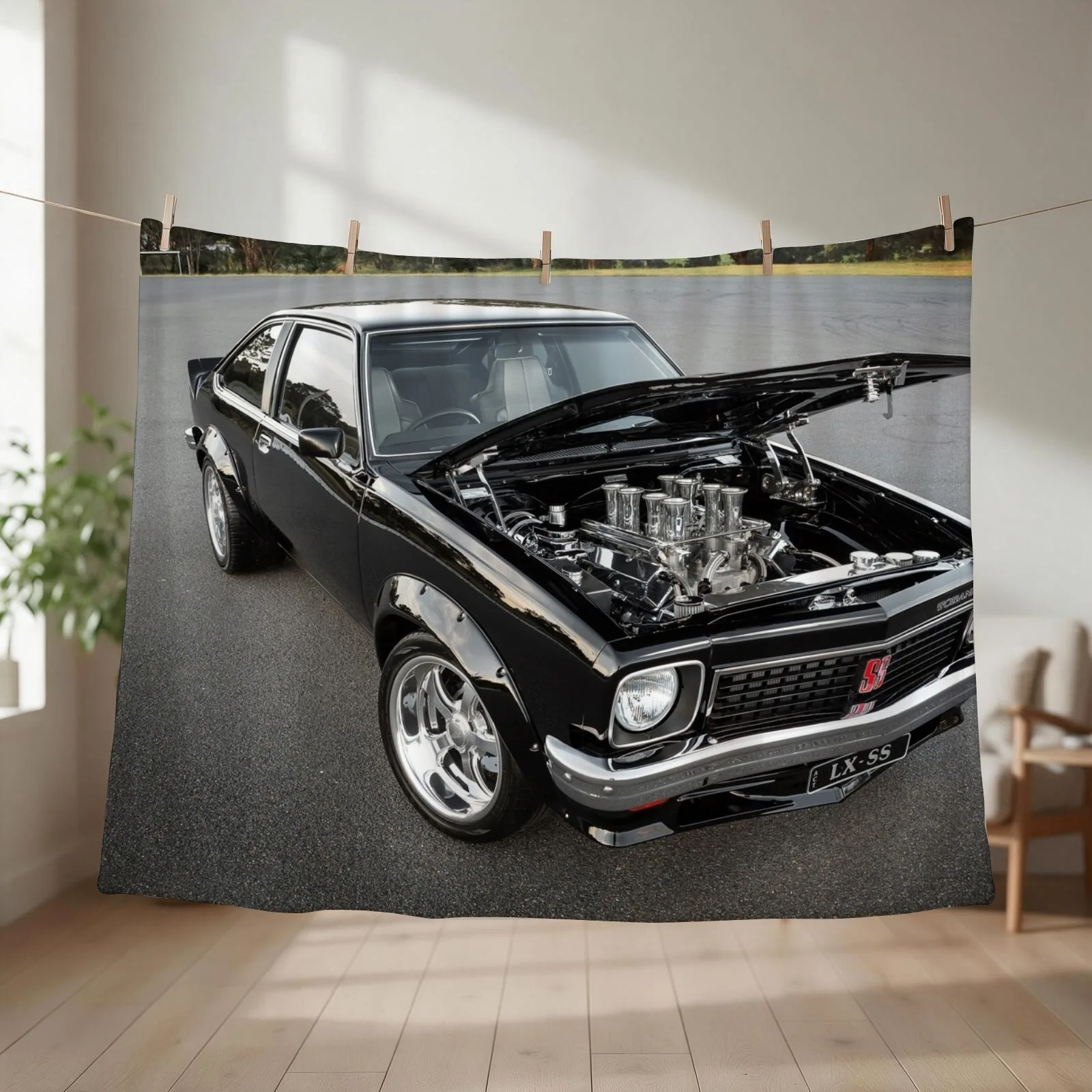 Stephen Barrie Holden LX Torana Throw Blanket Tourist Soft Flannels Sofa Throw Blankets