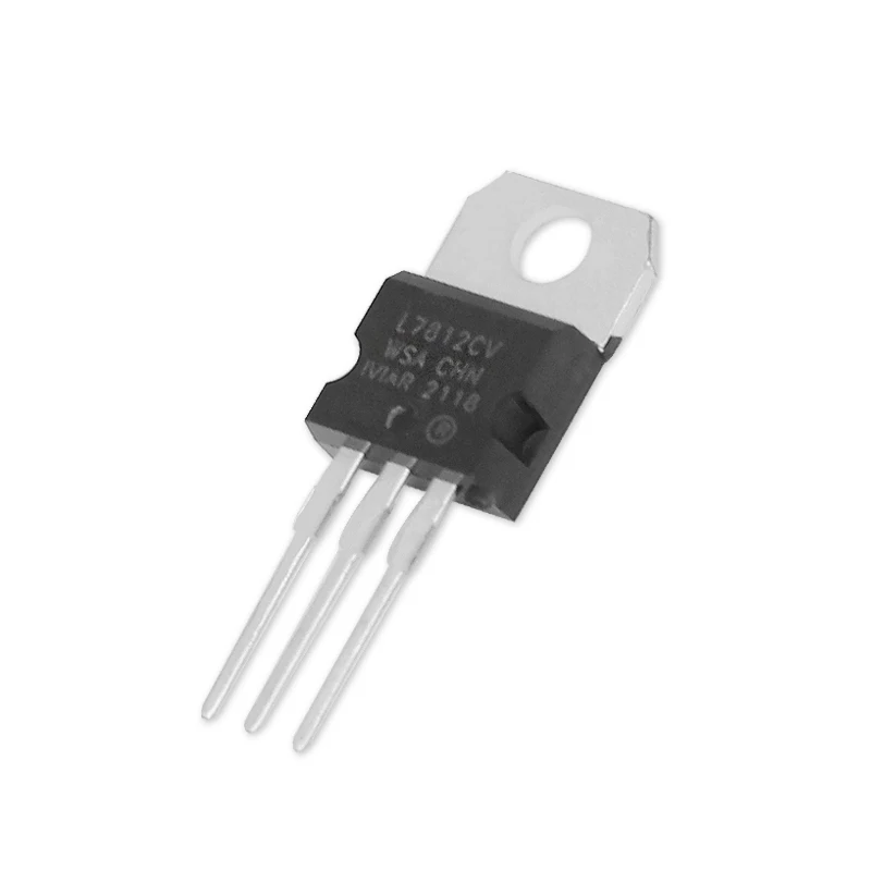 Lot de régulateurs de tension linéaire, L7812CV, IC 1.5A 12V TO-220, ensemble de puces 7812 TO220, coordinateur électronique, 10 pièces