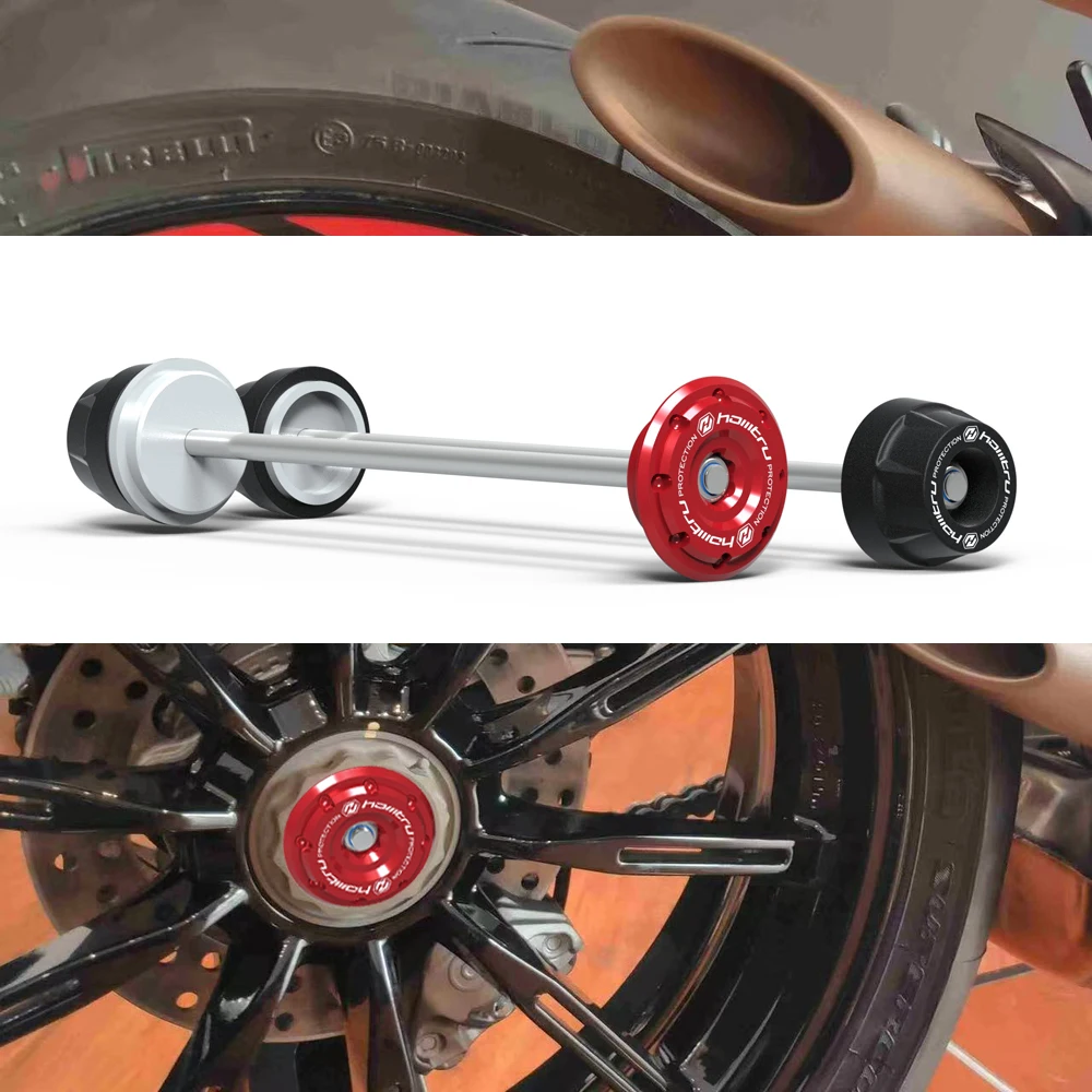 For MV agusta Dragster  / Turismo Veloce 800 RC Lusso SCS 2022-2024 Front Rear Wheel Protector Axle Fork Crash Slider Fit
