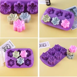 Hawaiian Plumeria Flower Soap Silicone Mold Rubra Jello Candle Mould Cake Decoration Topper Baking Tools Bath Bomb Wax Melts