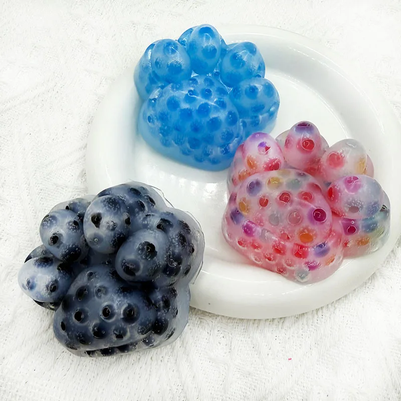 Nuova Zampa di Gatto Spremere Brufoli Giocattoli di Decompressione Divertente Spremere Zampa di Gatto Compulsione Giocattoli di Sfiato Spettrale Alleviare Lo Stress Agitarsi Giocattoli