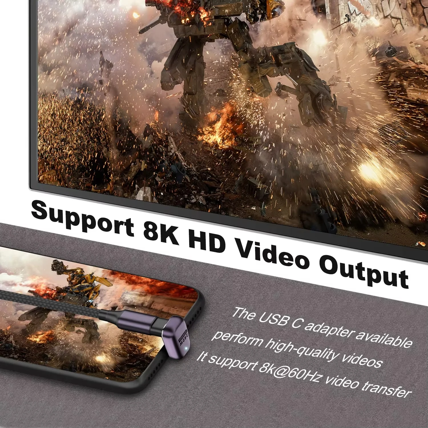 5A 240 واط USB4 OTG نوع C إلى C Thunderbolt 4 تمديد مهائي كابلات L نمط ذكر إلى أنثى إلى أنثى للهاتف المحمول PC 40Gbps