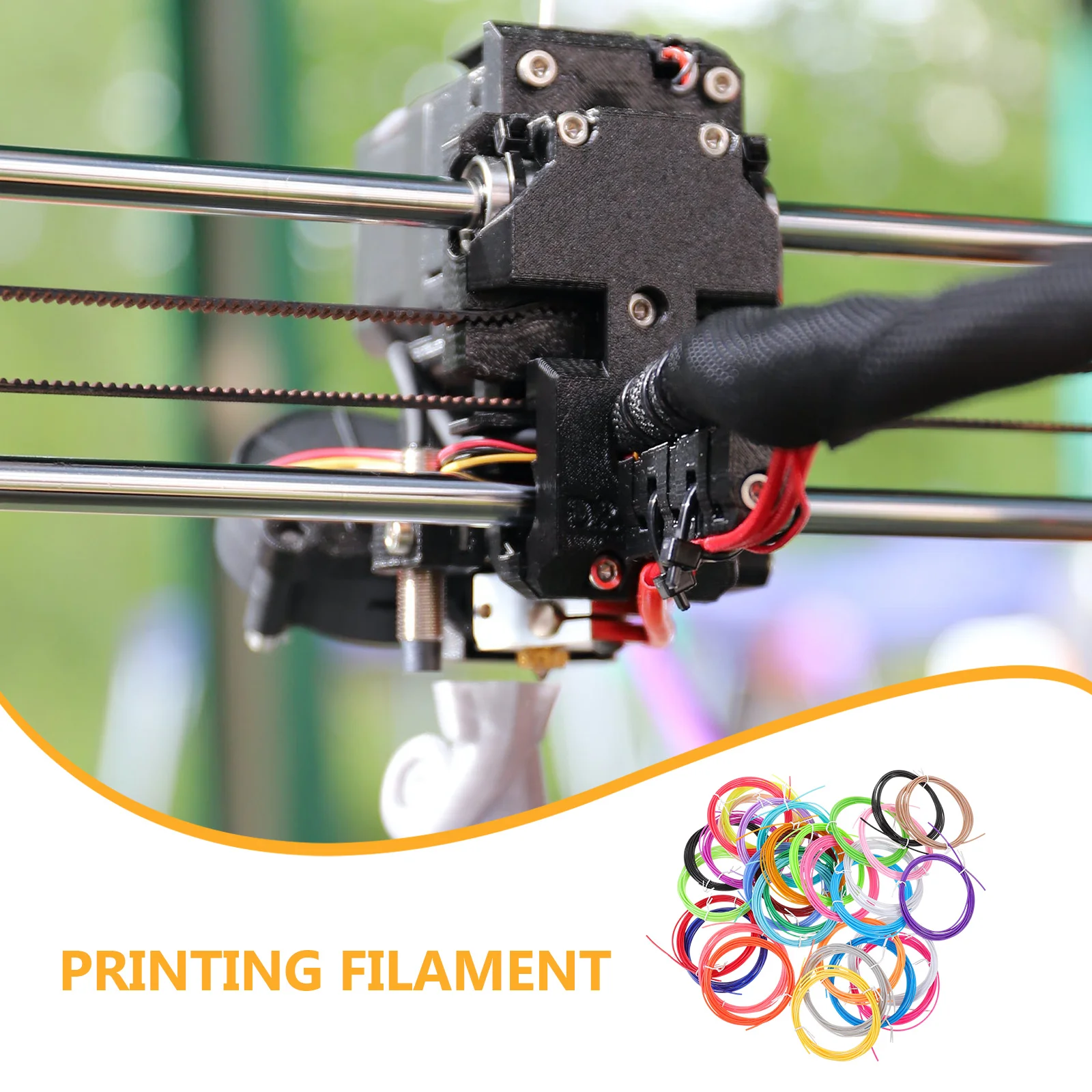 30Pcs 3D Printing Filament Low Temperature ABS 1.75mm 30 Colors Compatible for 3D Printers Filament Accessories Parts