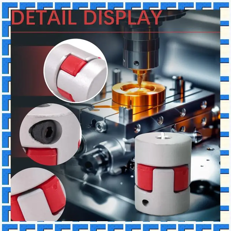 

ABNG 3Pcs 5Mmx8mmx25mm CNC Stepper Motor Flexible Plum Jaw Shaft Coupling Coupler New