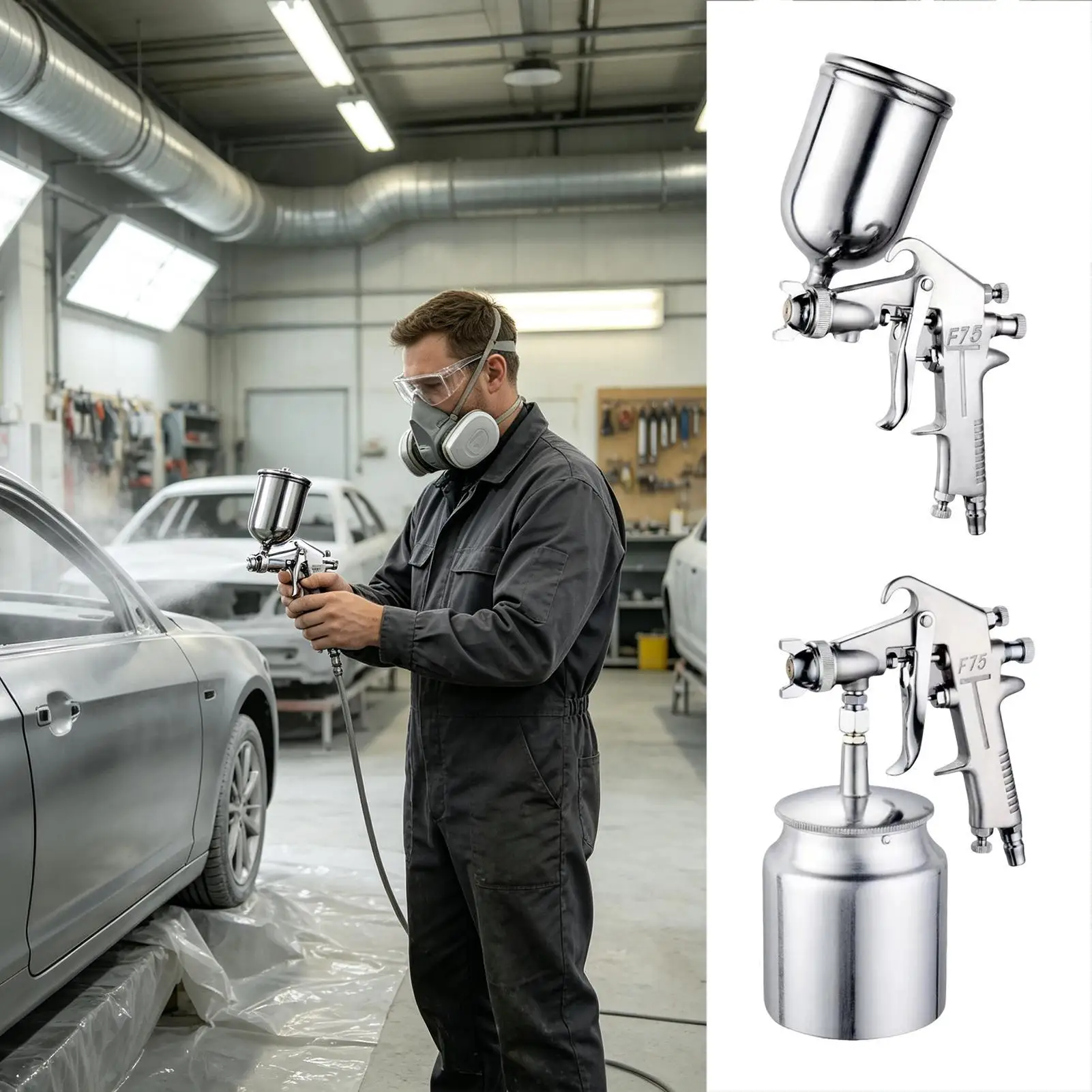 Paint Sprayer Professional High Pressure Automotive Rust Removal Tool House Paint Sprayer for Car Home Furniture Cabinet Wall