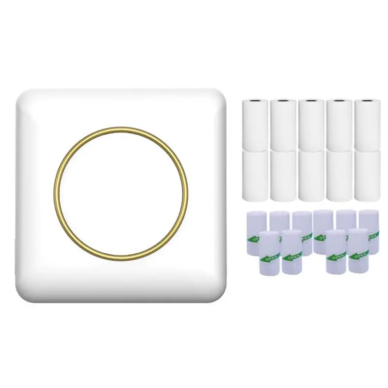 

Портативный термопринтер Ingenious-Mini для этикеток, заметок и фотографий с термобумагой и самоклеящейся бумагой