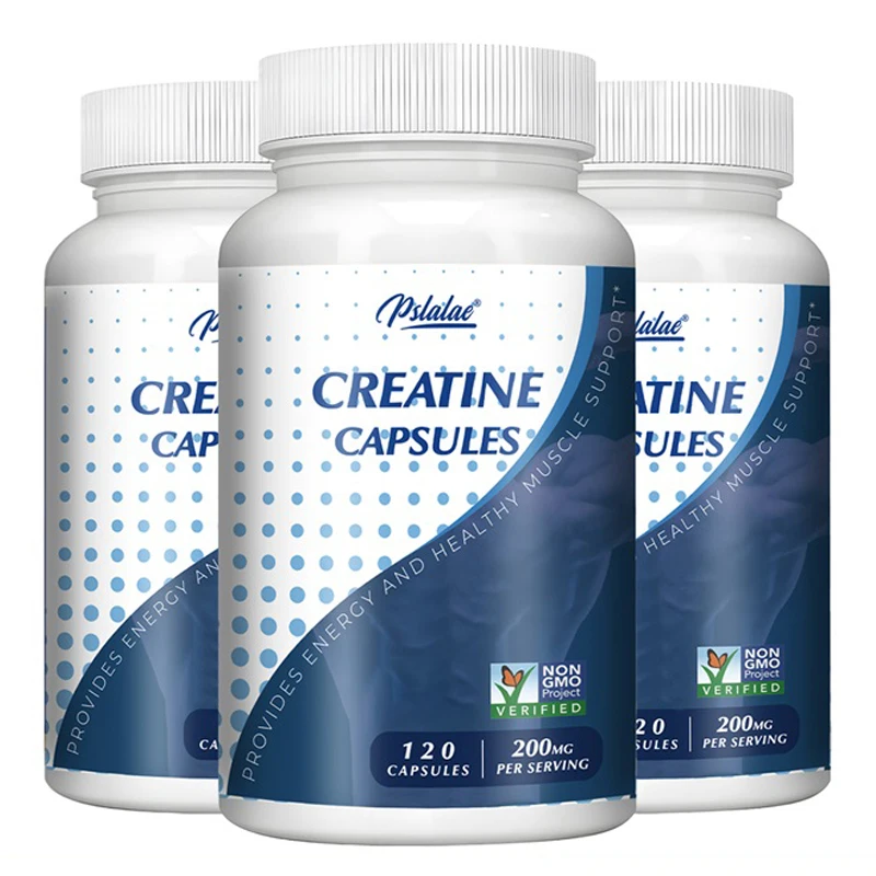 Creatine Capsules - Enhances Muscle Endurance and Energy Support, Improves Athletic Performance