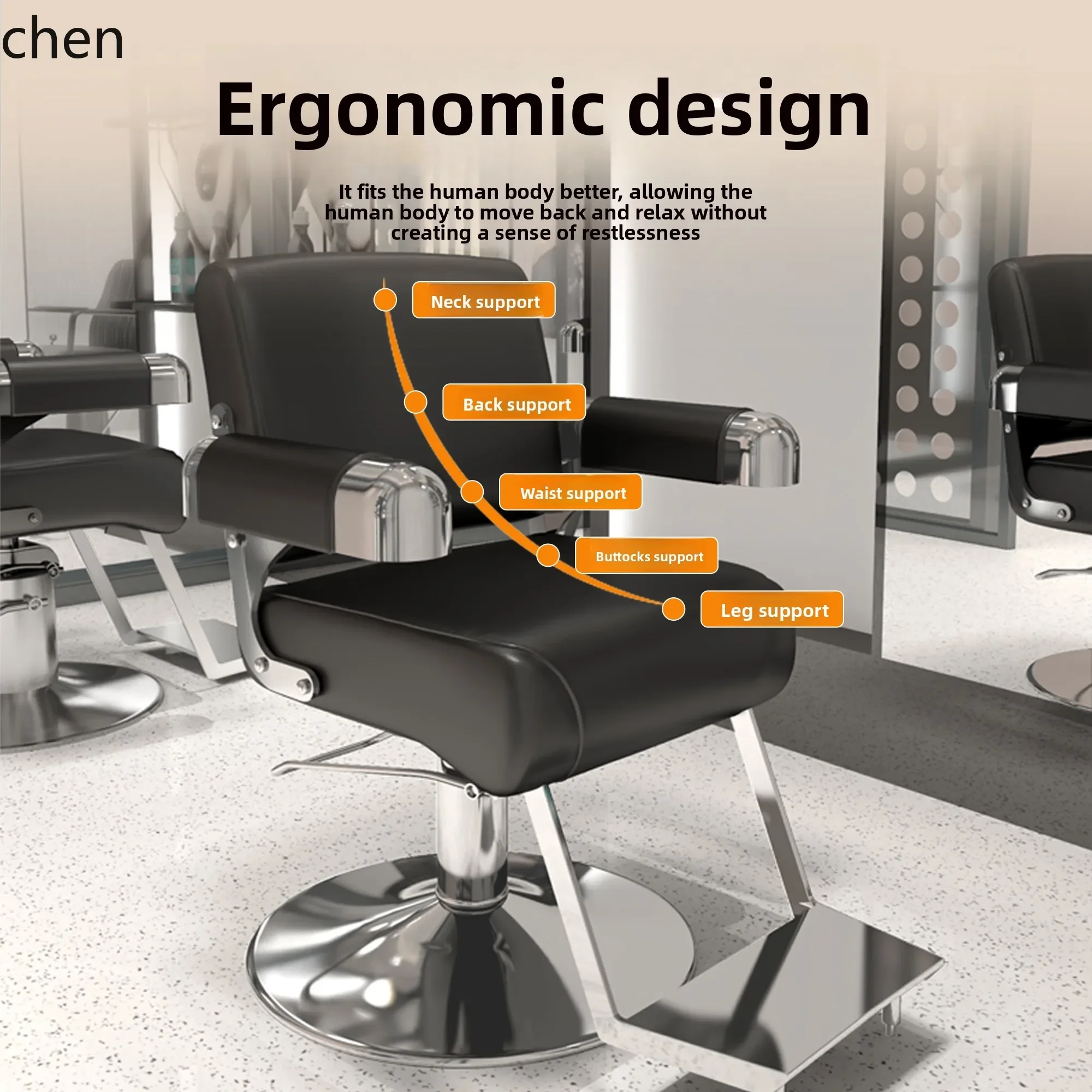 Premium Barber Shop Chair Barber Shop Stool Simple Cutting Chair Perm Dyeing Seat