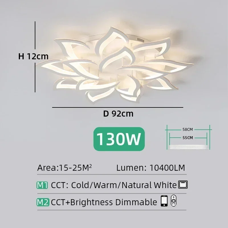 JIANKEXING Designer LED Blütenblatt Kronleuchter Wohnzimmer Schlafzimmer Küche Moderne Lampe Home Interior Beleuchtung Luxus High-end-Dekoration Leuchten 7