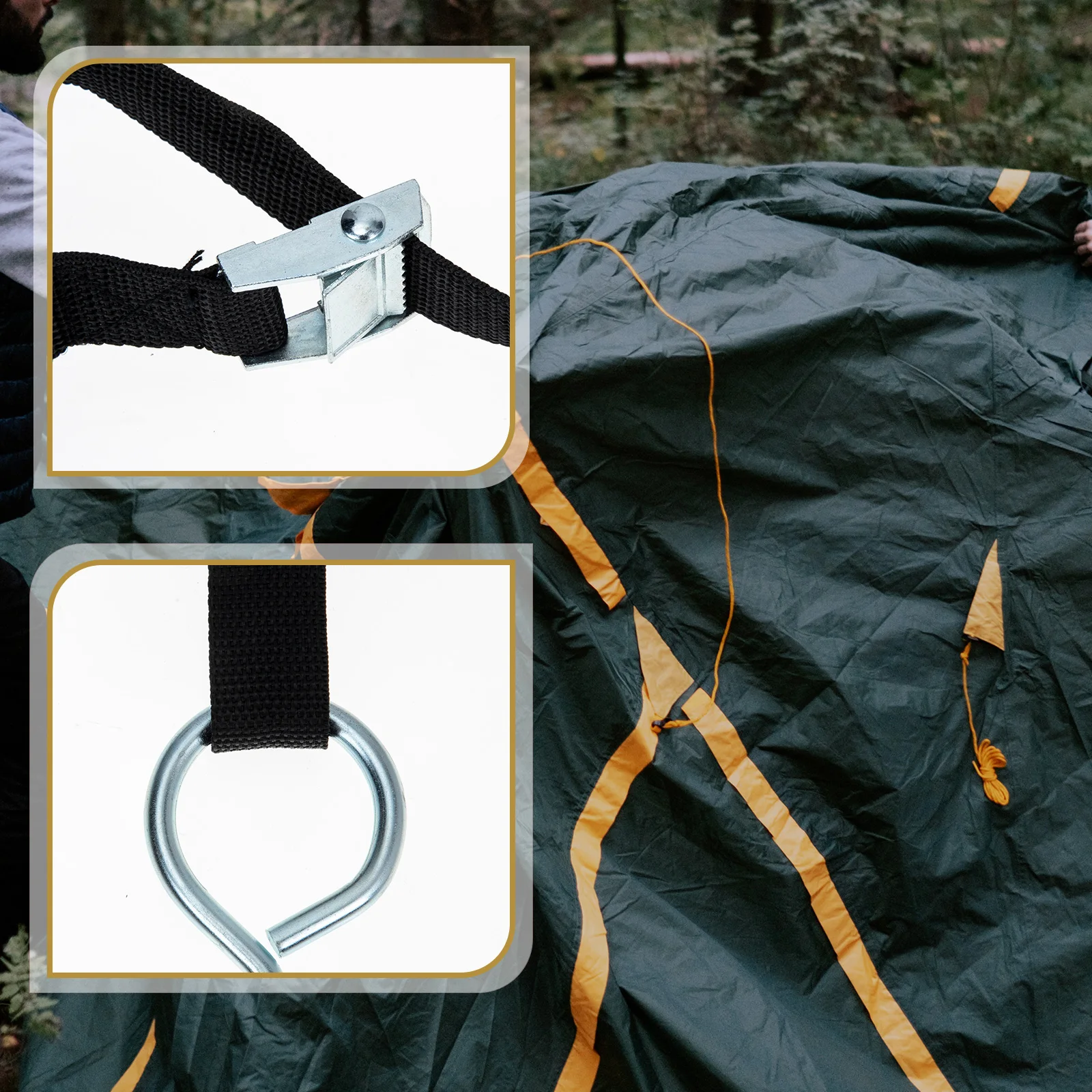 

1Set Spiral Ground Anchor Tent Stake Durable Wear-Resistant Dog Anchor Outdoor Use Portable Pet Supply Dog Stake