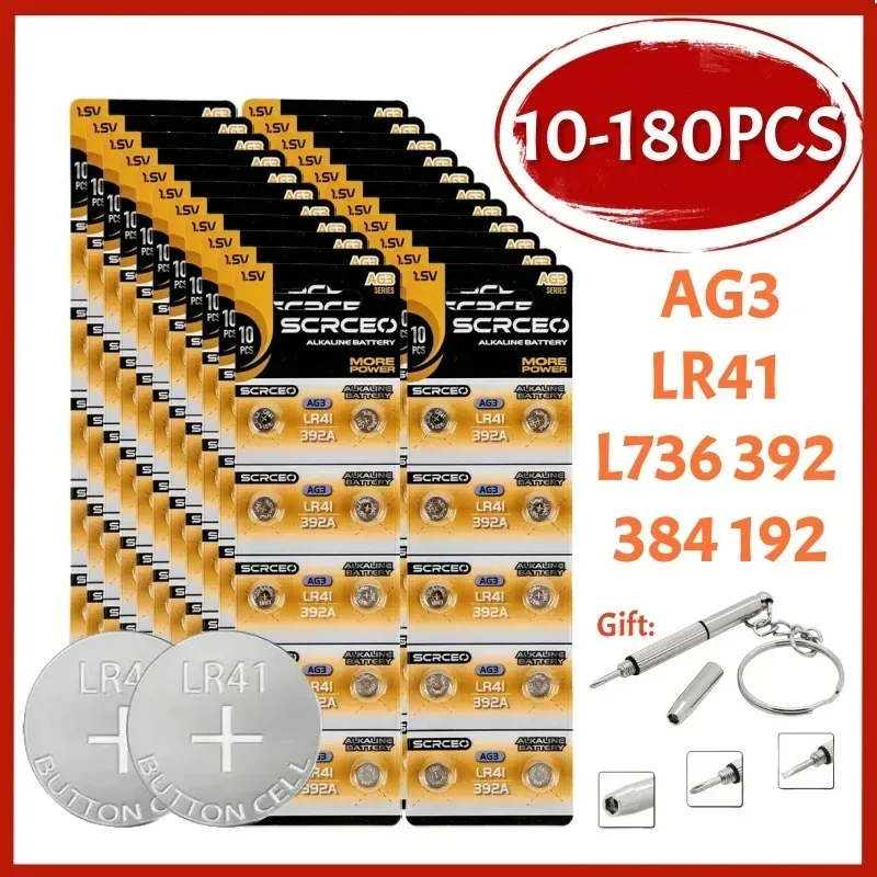 10-180PCS AG3 LR41 …