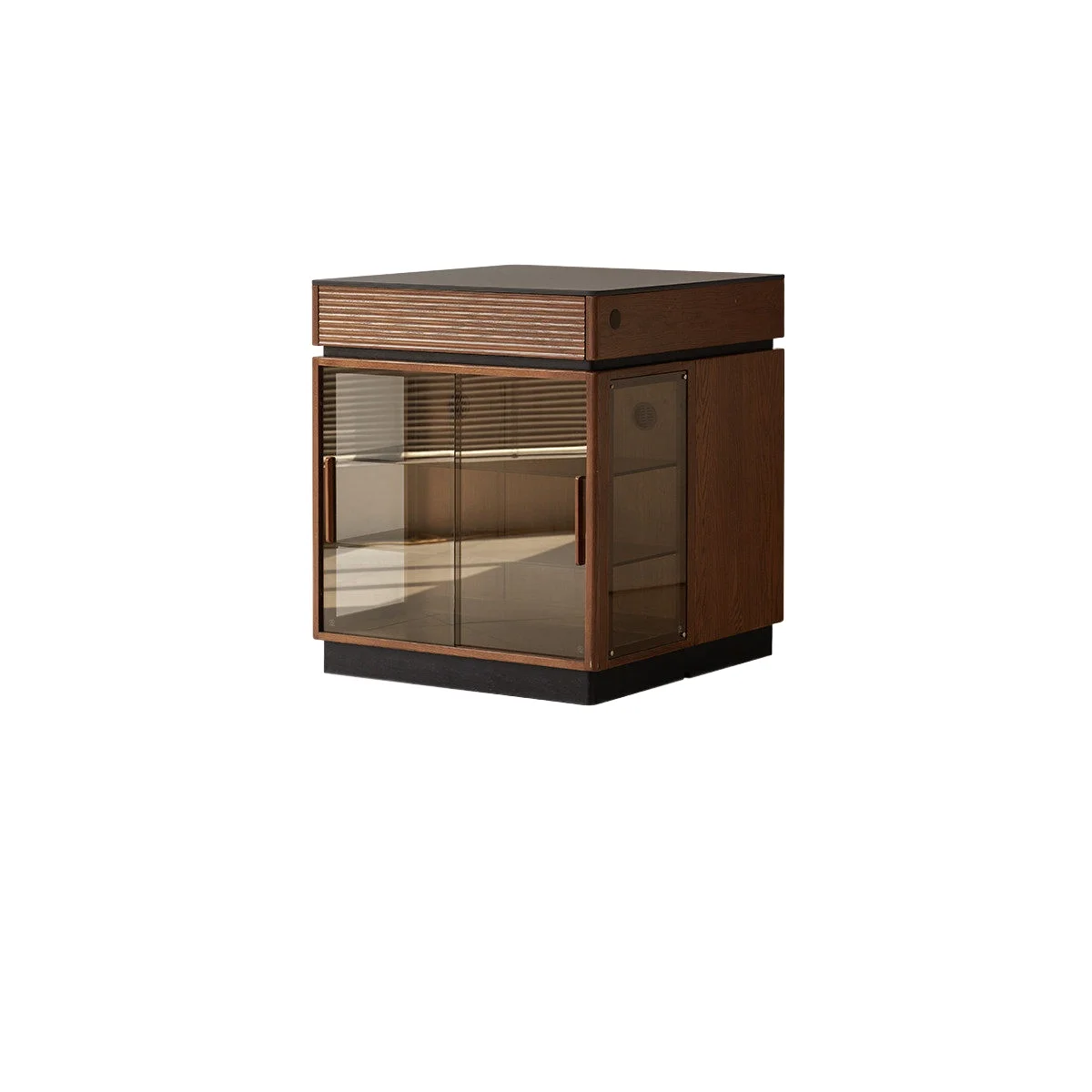 LMM Solid Wood Island Table Restaurant Italian Light Luxury Lockers Household Oak Bar Cabinet