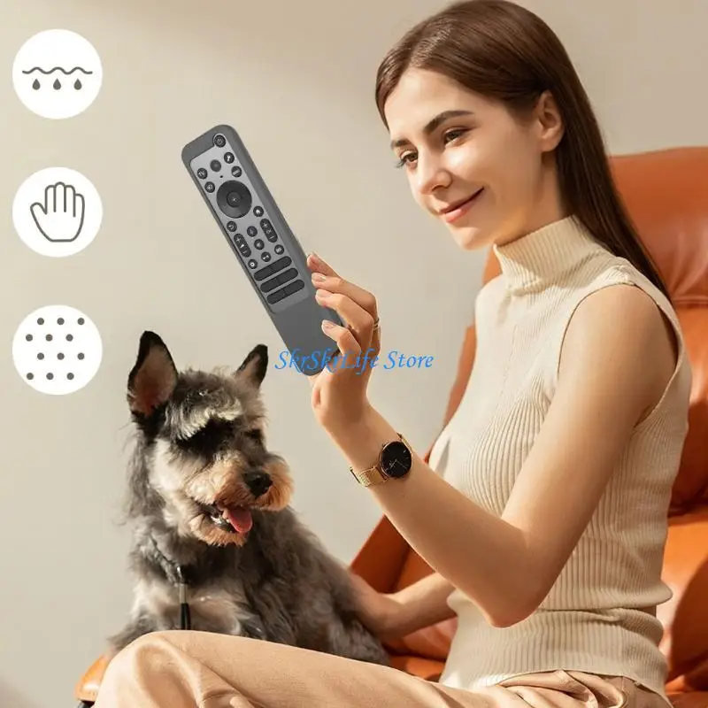 

E65E Premium Silicone Remote Control Cover Perfectly For TX800C TX900 With Anti Slip Texture And Durability Protections