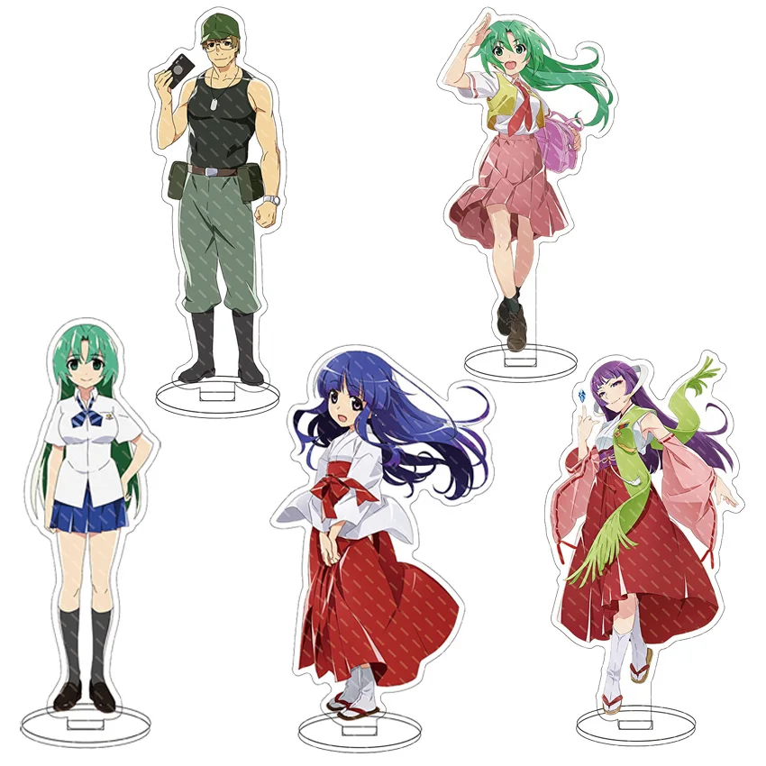 16CM Anime Acryl-Ständer Higurashi When They Cry Maebara Keiichi Ryūgū Reina Sonozaki Mion Cosplay-Figur Ornamente Geschenke