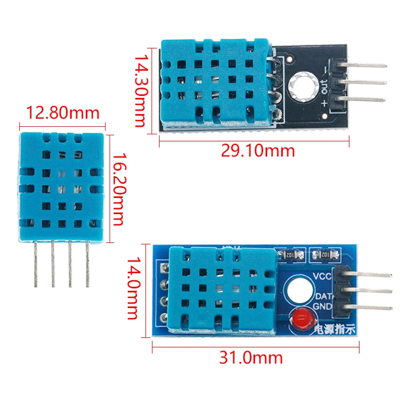 Nieuwe DHT11 Temperatuur En Relatieve Vochtigheid Sensor Module Voor Arduino