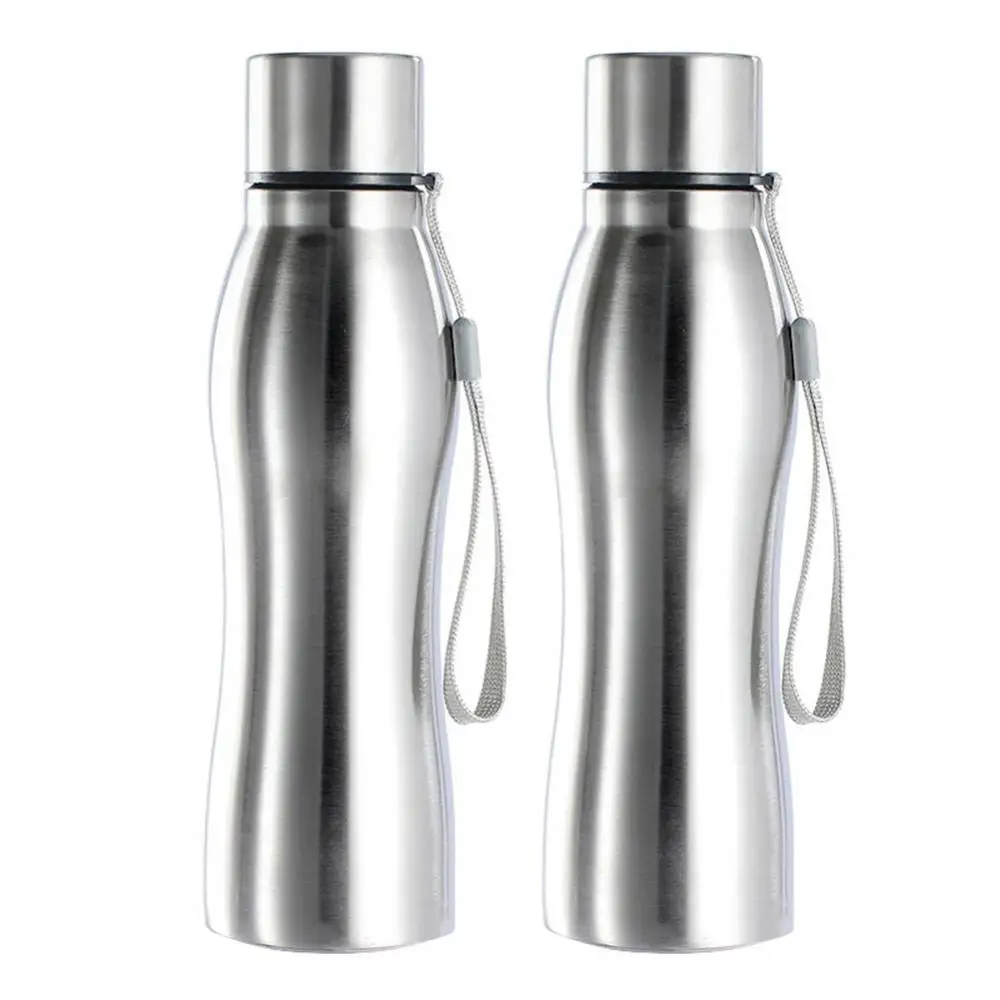 Cup Bottle Water Bottle Drinkware Portable 750ml Single Wall Stainless Steel Outdoor Sports Drink Preservation Metal Cola Drink