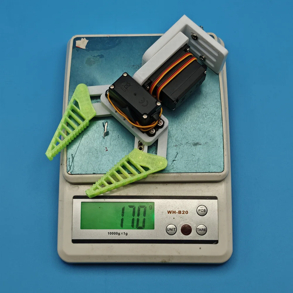 แขนหุ่นยนต์ MG996R แบบสองแกน 1DOF พร้อมกริปเปอร์ยืดหยุ่น TPU ที่จับแขนหุ่นยนต์  ขากรรไกรหุ่นยนต์ สำหรับงาน DIY นวัตกรรมวิทยาศาสตร์และเทคโนโลยี