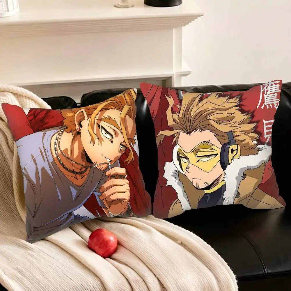 

B-BNHA Hawks M-MHA Pillowcase for Sofa Room Office Decor Printing Protector Cushion Cover Valentine gift Custom