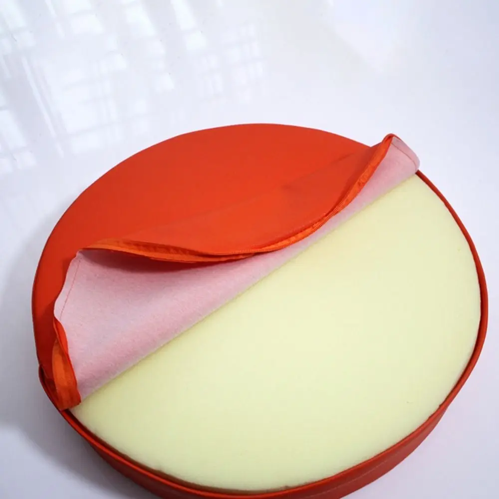 Practical Japanese Style Leather Round Cushion Soft Washable Upholstered Cushion Waterproof Meditation Floor Cushion for Home