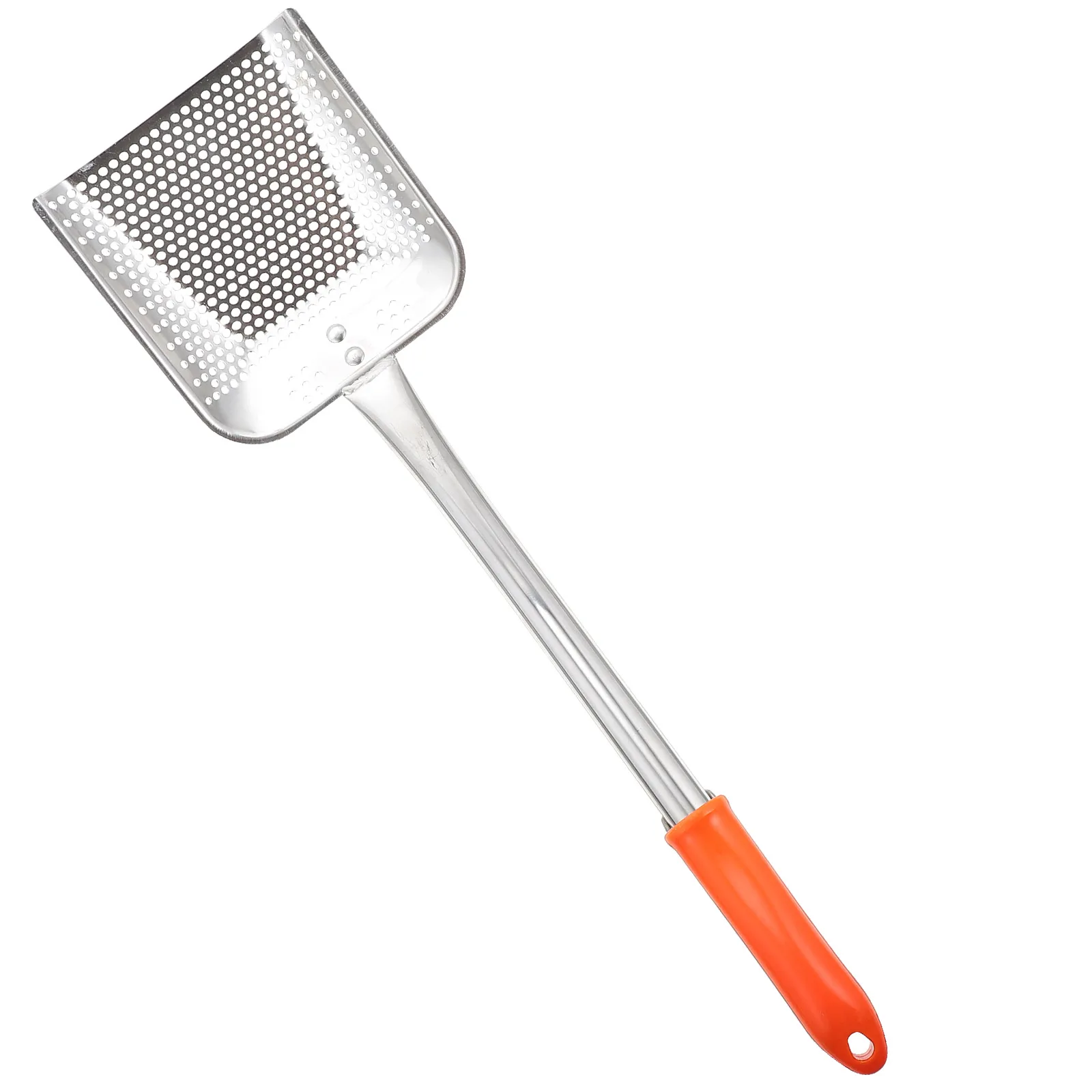 

1pc Oil Residue Shovel Stainless Steel Deep Fry Strainer Skimmer Spoon for Frying Cooking Pasta Noodles Wall Mounted Design