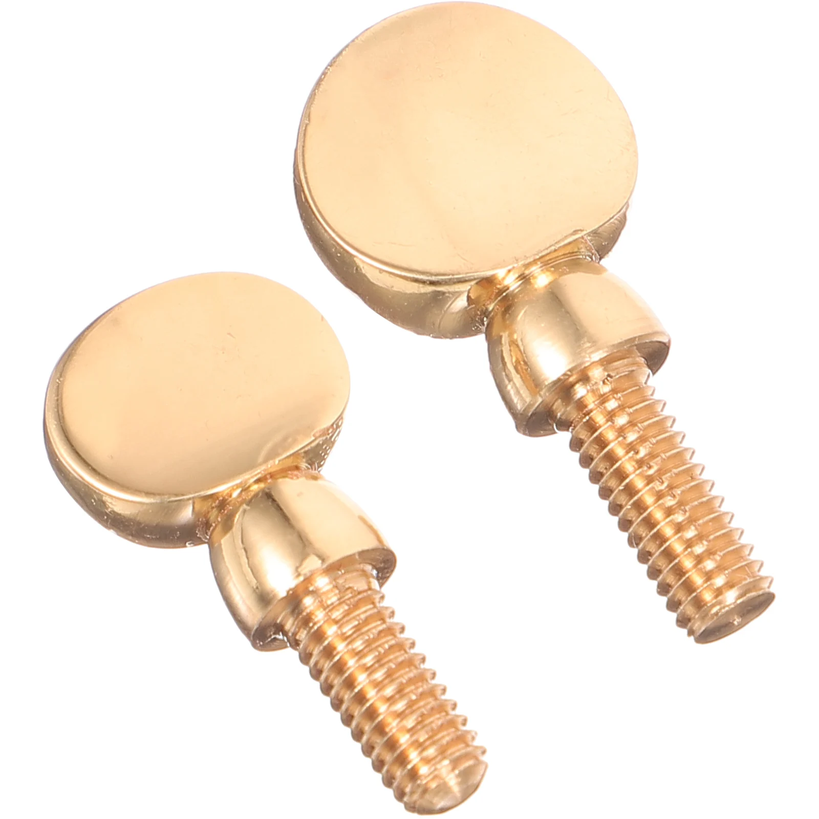 Tornillos de cuello de saxofón con mango redondo dorado, piezas de repuesto de cobre, Accesorios para Instrumentos Musicales, Hardware de ajuste pequeño, 2 uds.