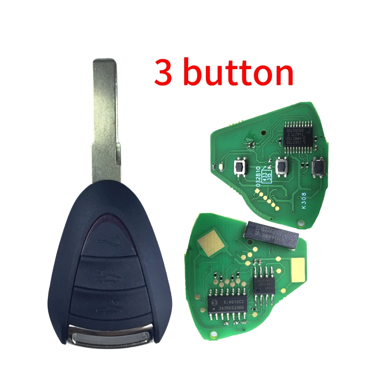 Jingxin ID46-Chip 315/433MHz FCC ID: LXP-VIM244 Schlüssel für Porsche Cayman Boxster Turbo 911 987 996 997 Carrera Targa 2005 - 2010 – Detail 5
