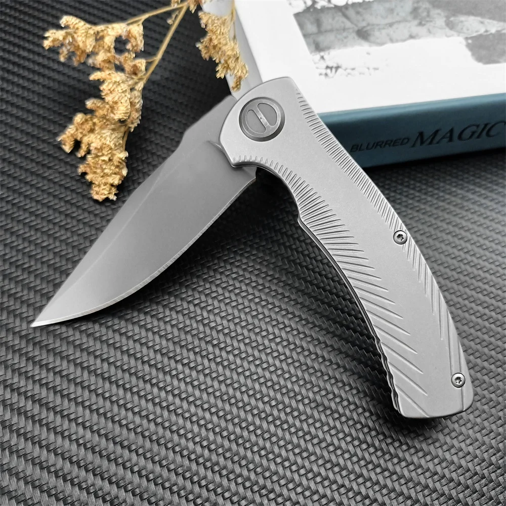 KS 3490 Les George Seguin Pocket Folding Knife 8cr13mov Blade 420 Steel Handle Outdoor Camping Hunting Knives Tactical EDC Tool