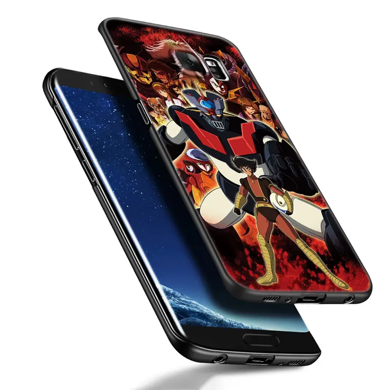 Anime Mazinger Z Black Silicone Phone Case For Samsung Galaxy S23 S21 S20 FE S24 S22 Ultra S10E S10 S9 S8 Plus