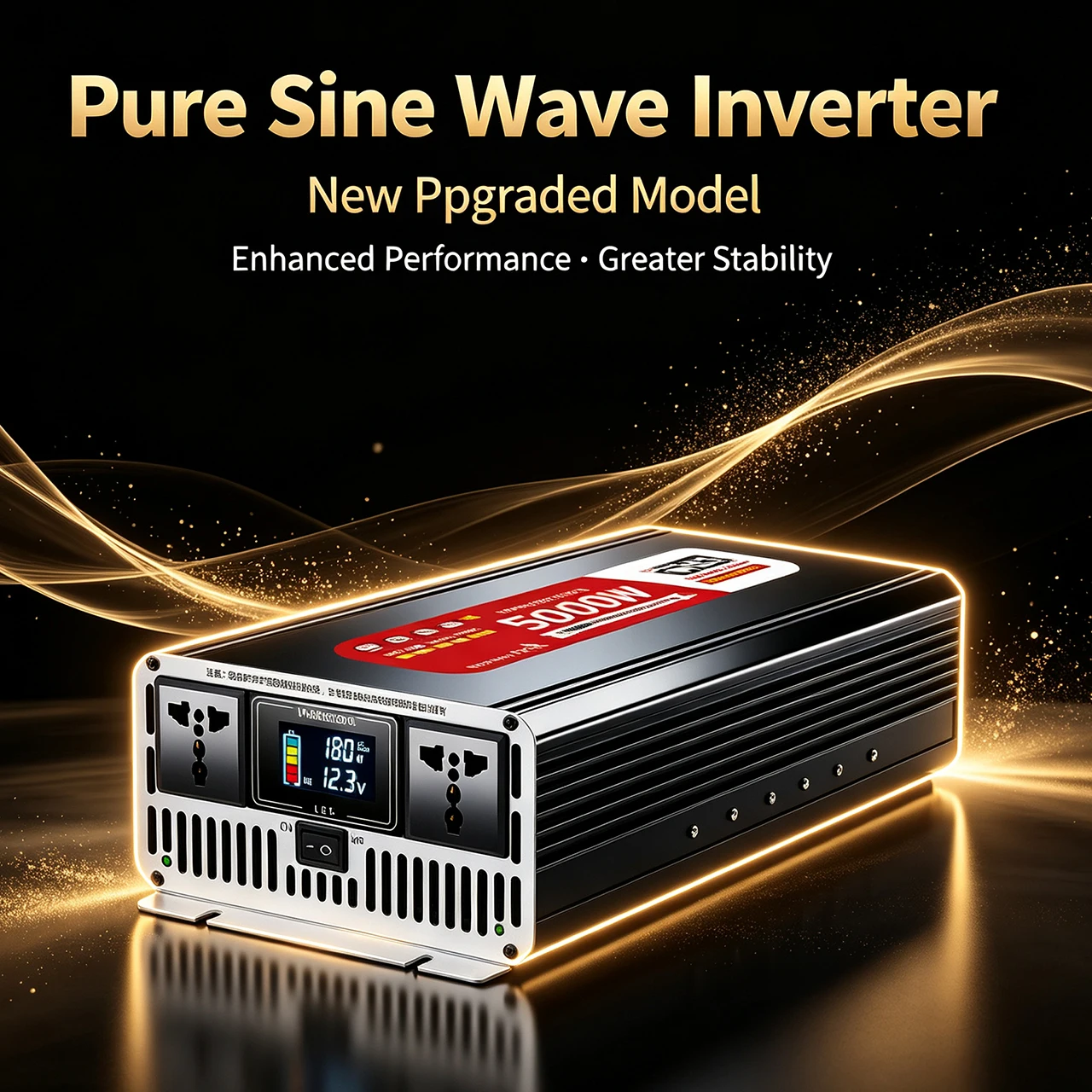 Pure Sine Wave Inverter 12V 24V 5000W to 220V 50Hz 110V 60Hz Car Home High Power Battery Solar Power Converter universal and Eur