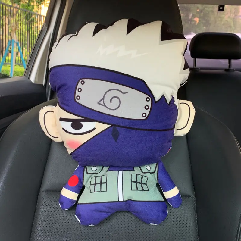 Poggiatesta per auto Naruto, cuscini per il collo dell'auto, cuscini per sedili anti-fatica, cartoni animati Uzumaki Naruto Accessori per auto Cuscini per il collo regalo