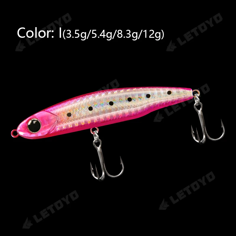 LETOYO Sinking Pencil 17g 12g-3,5g Künstlicher Köder harte Köder Forellenbassköder Wobbler für Hechtfischen Köder Spinning Stickbait