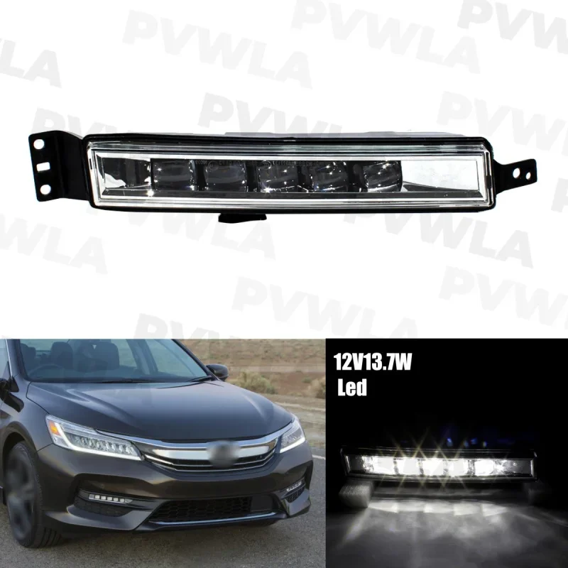 

For Honda Accord 2016 2017 2018 Right Side LED DRL Daytime Running Light Fog Lamp Lights US version