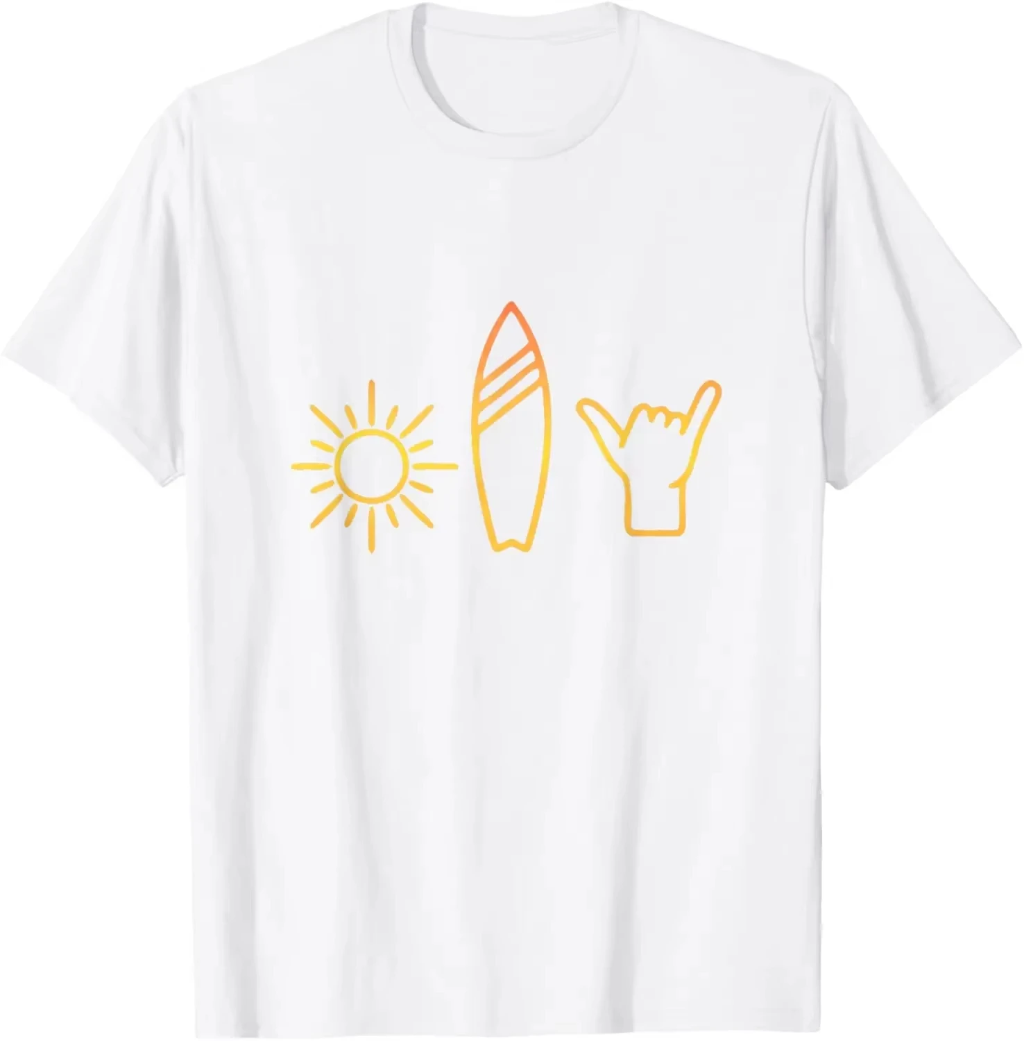 Unisex Vintage Surfer Surfboard Beach Surfing Graphic Tee, Original Customizable Summer Casual Streetwear Gift T-shir