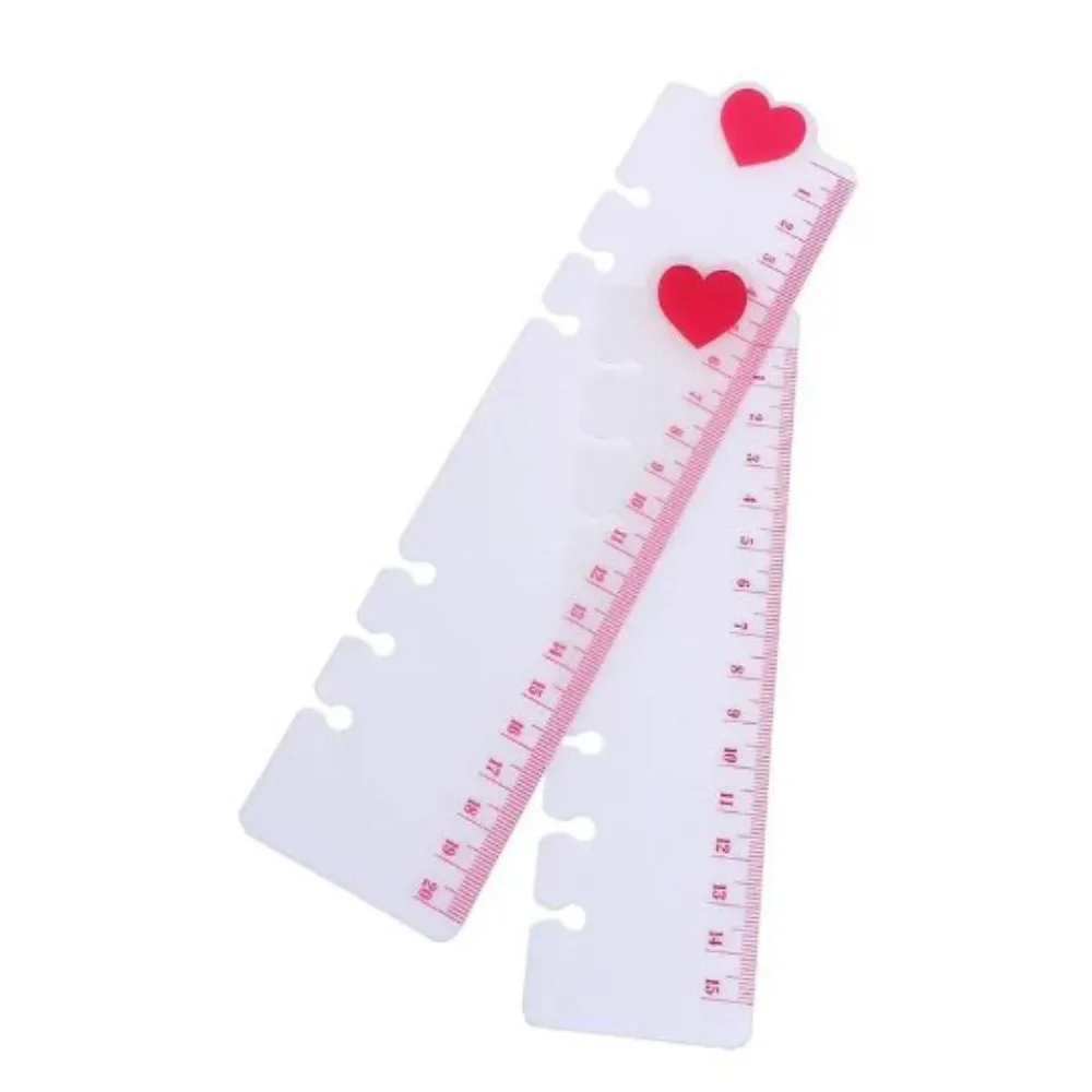 Plastics Loose Leaf Hand Ledger Ruler Wear Resistant Clear Scale Bookmark Ruler Soft Frosted Texture Measuring Ruler Student