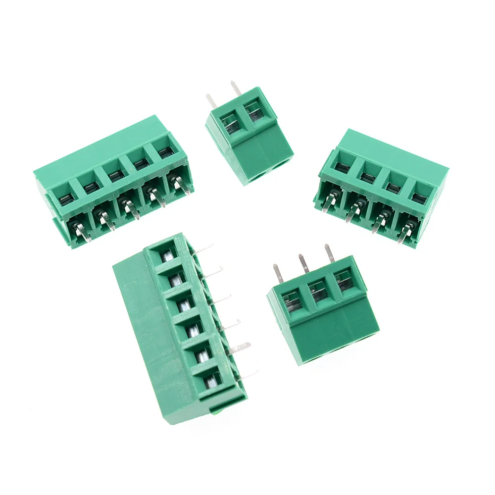 10/50PCS KF128-5.0mm KF128 5.0 PCB Screw Terminal Block Splice Terminal DG128-5.0mm 2/3/4/5/6P MG128-5.0mm view 2