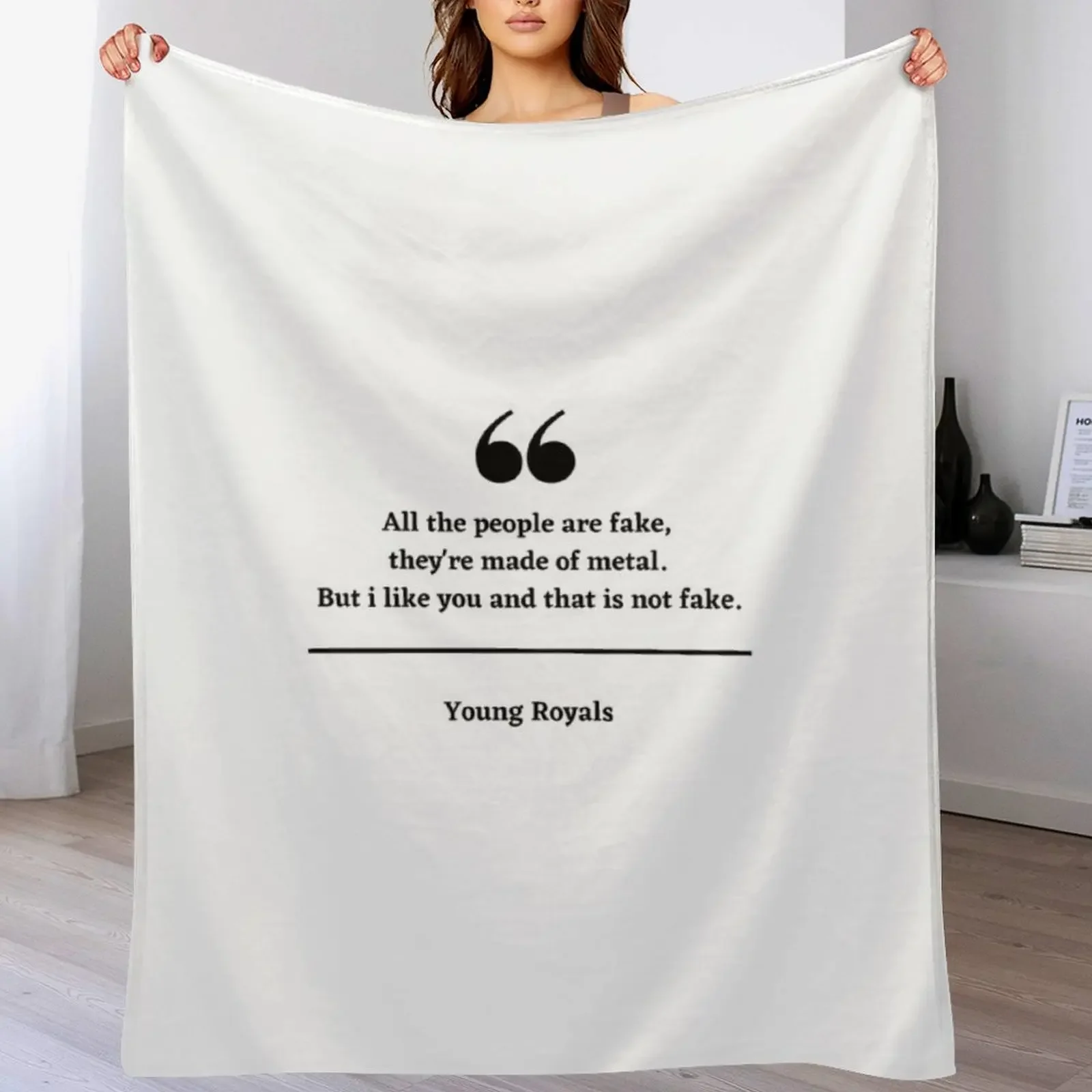 Young Royals - Funny Young Royals Quotes Throw Blanket Flannel Polar Softest Blankets