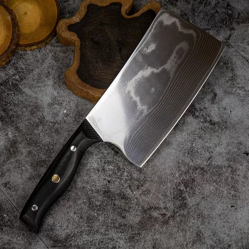 

7.6 Inch Chopper Knife Sharp 67 Layers Damascus Steel Blade G10 Handle Machete Cleaver Slicing Kitchen Knives Meat Poultry Tools