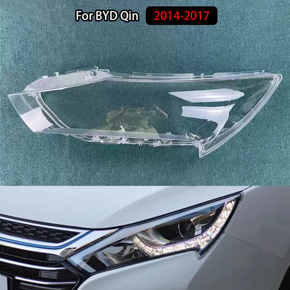 

For BYD Qin 2014-2017 Front Headlamp Cover Lamp Shade Headlight Shell Lens Plexiglass Replace Original Lampshade