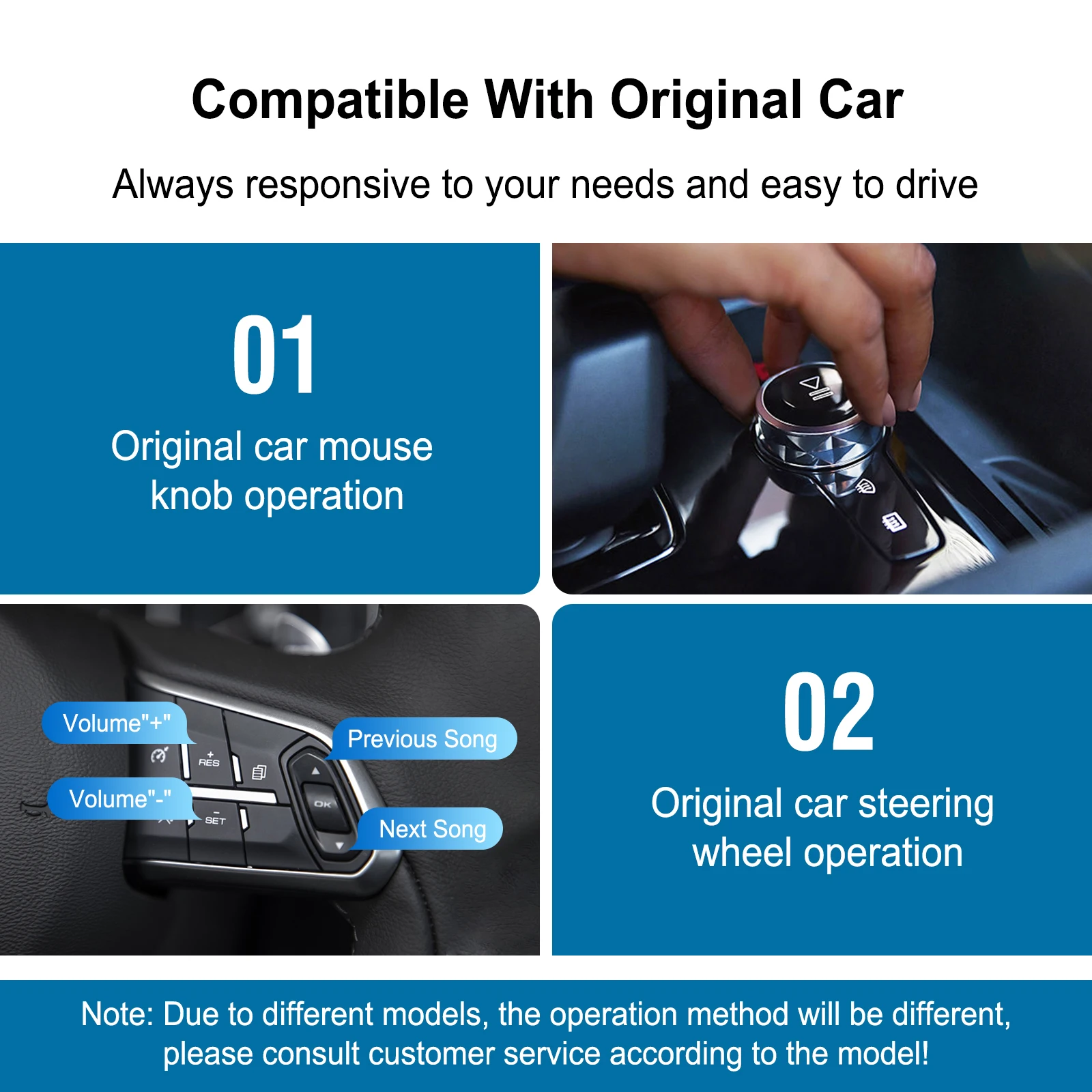 Ezontronics Wireless CarPlay Android Auto retrofit kit decoder box for BMW CIC 1 3 5 6 7 Seires X1 X3 X5 X6 Z4 Mirror link