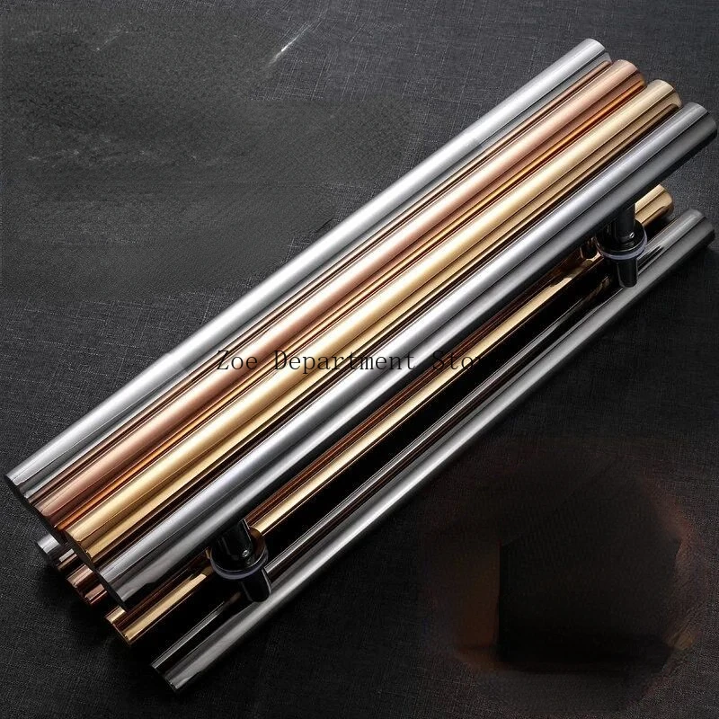 High-grade Stainless steel glass door handle diameter 38mm Brushed/Polishing bathroom shower/wooden door Armrest Glass hardware