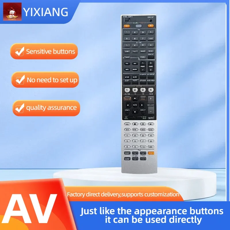 Remote Control fit for Yamaha Audio/Video AV Receiver RAV347 WT92830 JEXRX-V1067 RX-A1000 RAV347 RX-V1067BL RXV1067BL