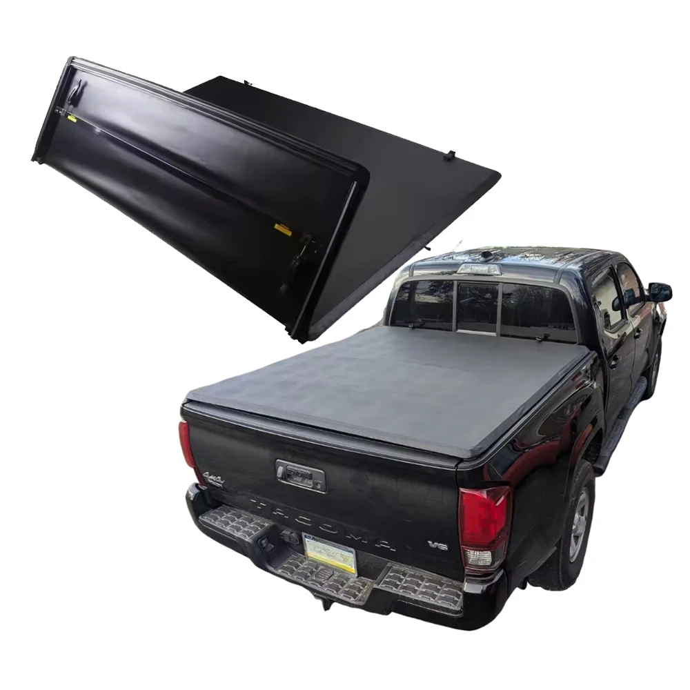 

High Quality Soft Tri-fold Tonneau Cover for Ford Raptor F150 F250 F350 Hard Folding Truck Bed with Locking Function