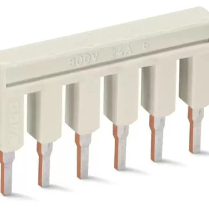 Original WAGO 2004‑402 2‑Way Insulated Jumper Bar 32A 800V Light Grey For TOPJOB‑S 2004 6.2mm Spring Terminal Block