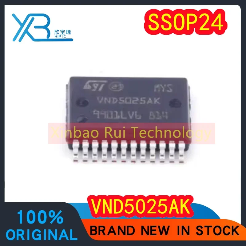 (1/5pieces) VND5025AK VND5025 SSOP24 Brand new original car computer board vulnerable chip car light control chip electronics